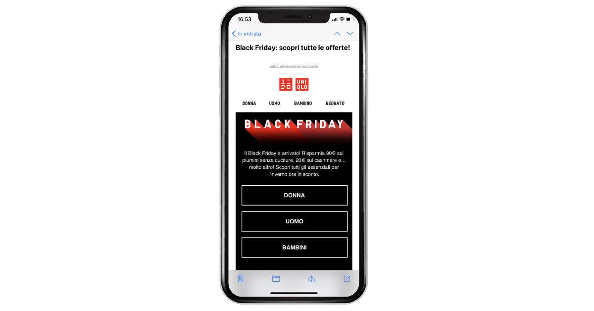 Mockup Iphone promo ecommerce Black Friday