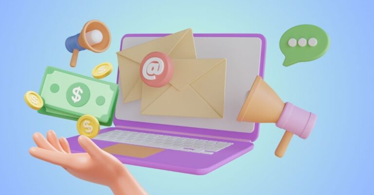 Grafica 3d sull'email marketing automation e manychat