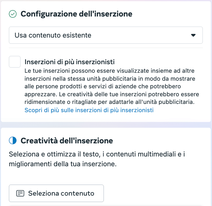 Vista Business Manager configurare inserzione aumento follower Instagram