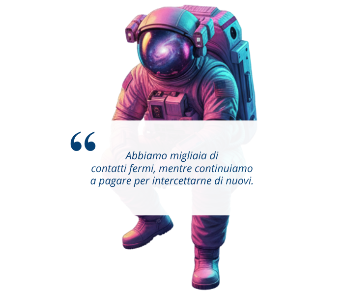 astronauta citazione email marketing e commerce