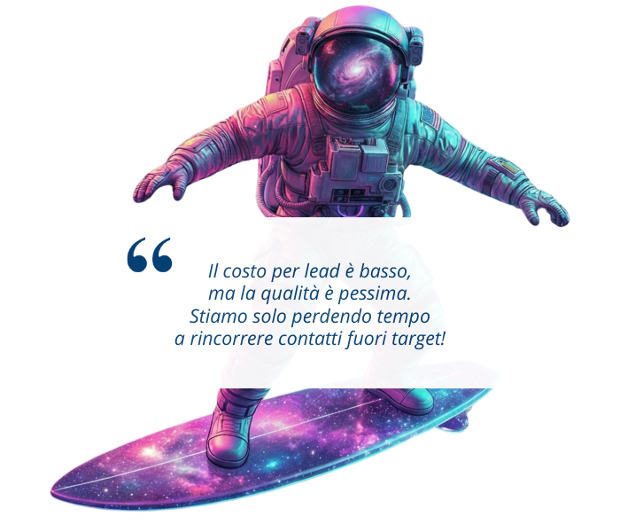 astronauta citazione meta ads lead generation